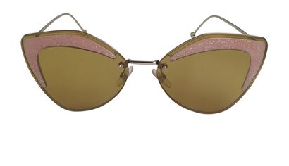 Fendi Cat-Eye Glitter Sunglasses, front view