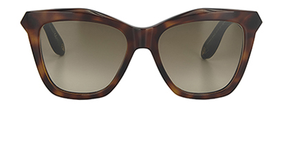 Givenchy Brown Tortoiseshell Sunglasses, front view
