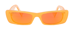 Gucci GG0516S Rectangular Sunglasses, Acetate, Orange, C, 2*
