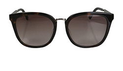 Gucci Web Sunglasses, Metal/Plastic, Brown, GG0079SK, DB, 3*