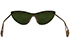 Gucci Mirrored Monogram Cateye Sunglasses, back view