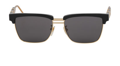 Gucci GG0603S Square Sunglasses, &pound;160, Accessories, Black, Front view