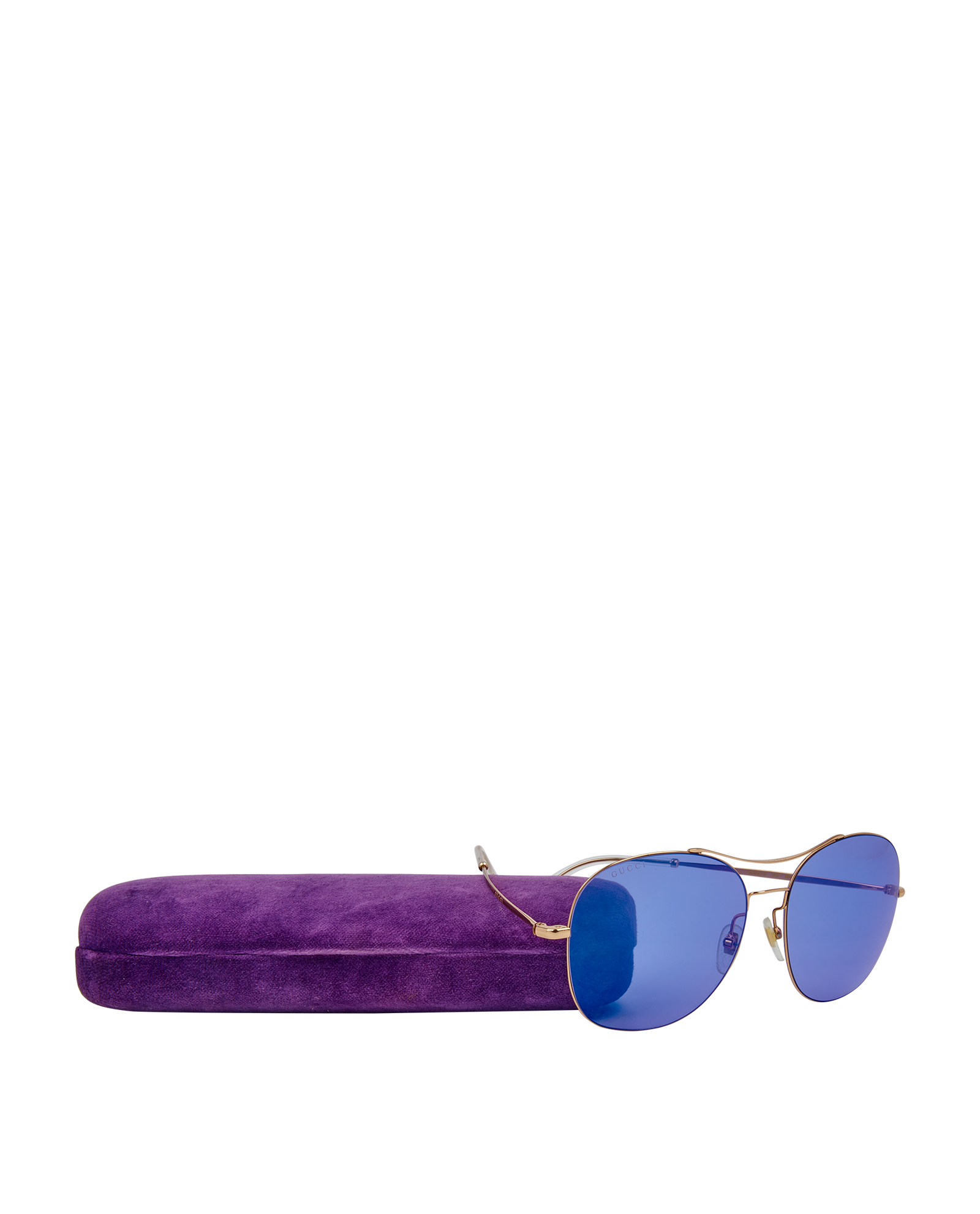 Gucci GG0501S Round Sunglasses, &pound;110, Accessories, Purple, Other view