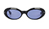 Gucci Oval Blue Lens Sunglasses, front view