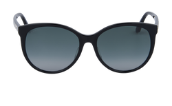 Gucci GG0729SA Embellished Logo Round Sunglasses, Acetate, Black, C, 2*
