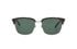 Gucci GG0697S Clubmaster Sunglasses, &pound;140, Accessories, Black/Brown, Front view