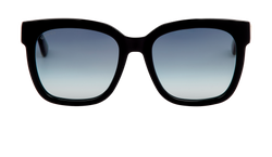 Gucci GG0034SN GG Web Sunglasses, Acetate, Blk/Green/Red, MII, C/DB, 3*