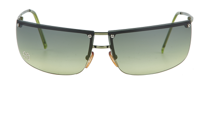 Gucci Vintage GG2653 Strass Sunglasses, &pound;180, Accessories, Green, Front view