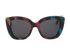 Gucci GG0327S Rainbow Glitter Sunglasses, &pound;130, Accessories, Black, Front view