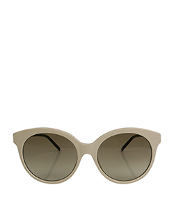 Gucci Cateye Sunglasses, Plastic/Metal, Cream/Brown, DB, B, 4