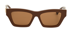 Gucci GG1753S Rectangular Sunglasses, Acetate, Brown, C, 2*