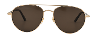 Gucci GG0388S Aviators Sunglasses, £160, Accessories, Gold, Front view