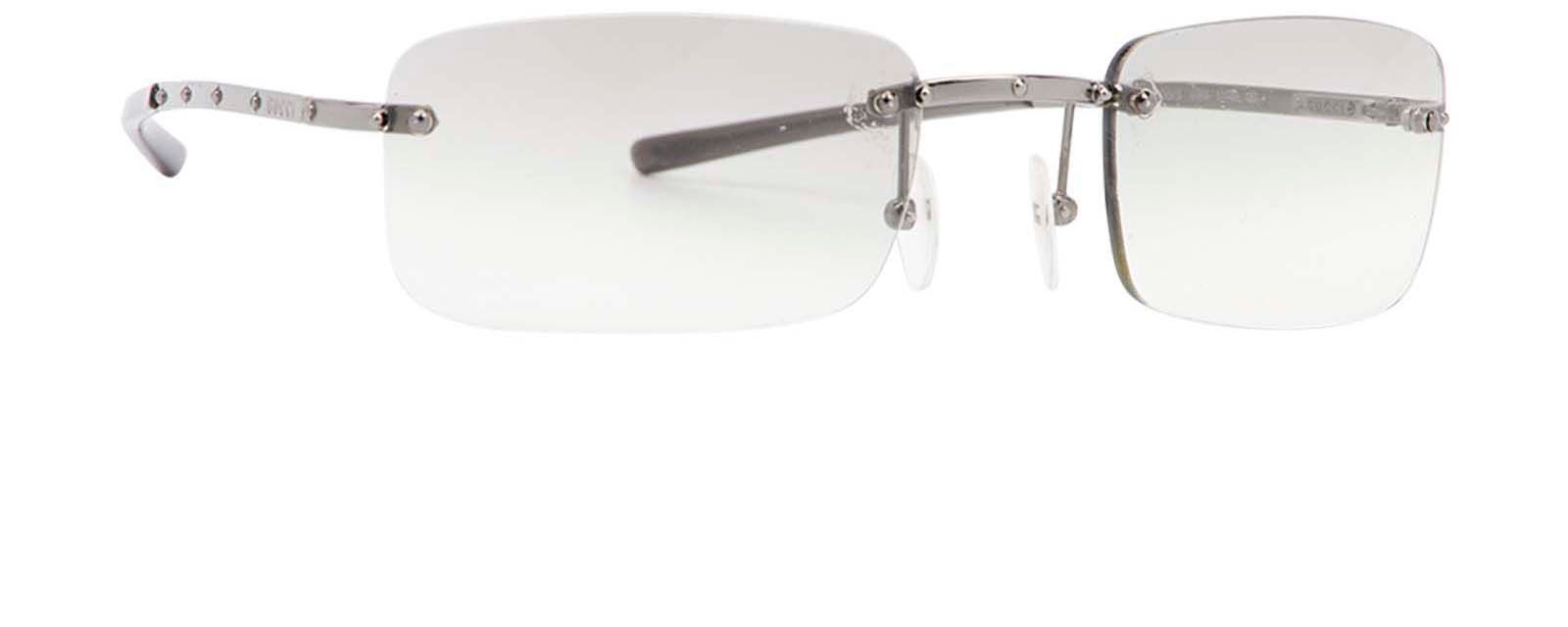 Vintage Gucci Rimless Sunglasses, &pound;35, Accessories, Grey, Side view