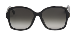 Gucci GG0765SA Oversized Sunglasses, Acetate, Black, C, 3*