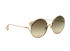 Gucci GG0253S Circle Sunglasses, &pound;150, Accessories, Gold, Side view