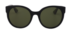 Gucci GG0035S Round Sunglasses, Acetate, Green, C, 1*