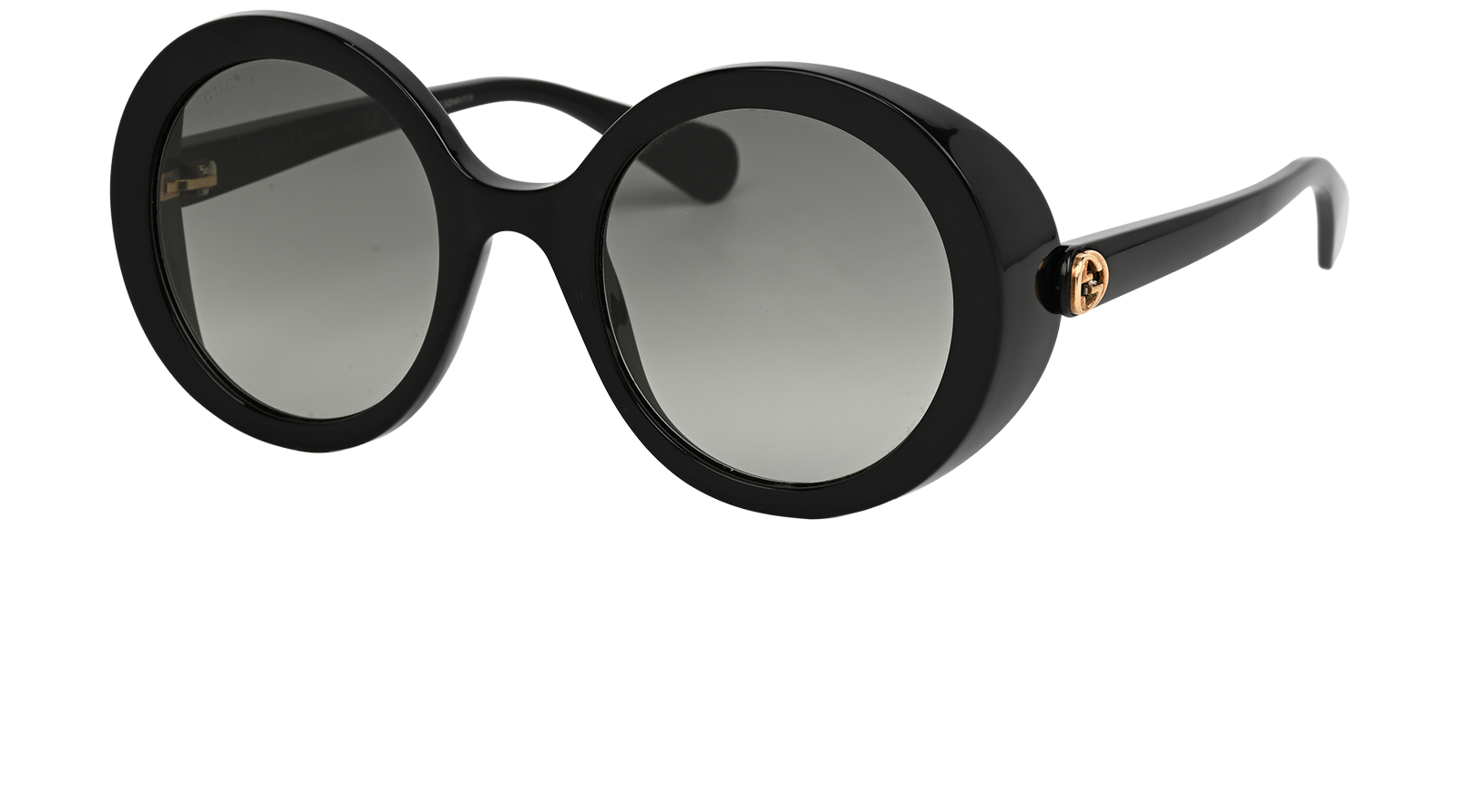 Gucci GG0367S Circle Sunglasses, &pound;120, Accessories, Black, Bottom view