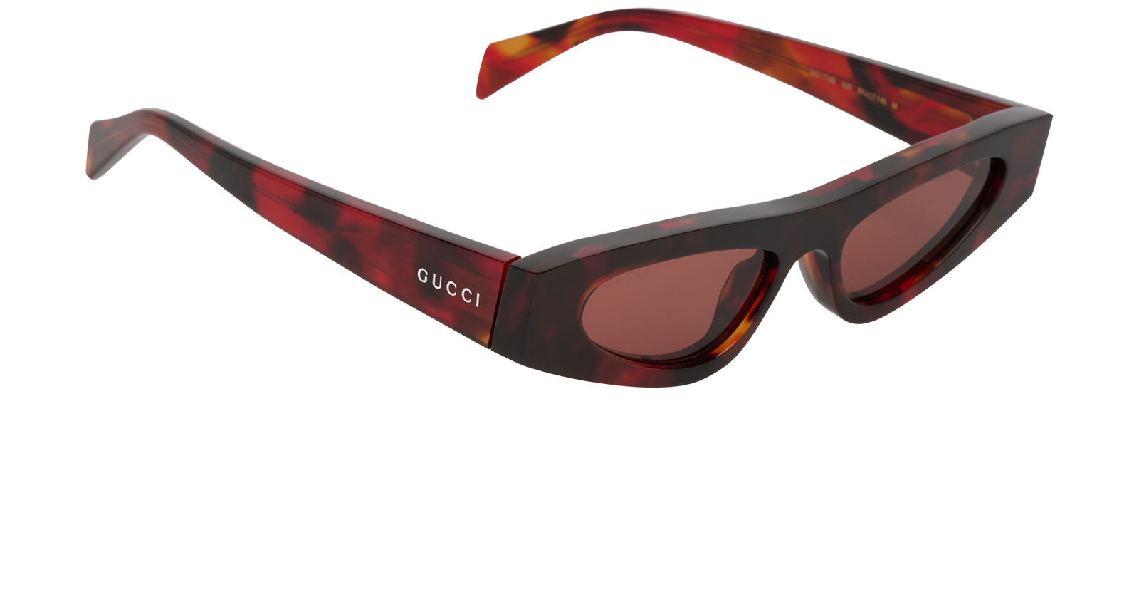 Gucci GG1779S Cat Eye Sunglasses, &pound;150, Accessories, Red, Side view