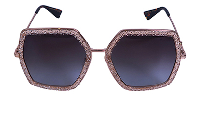 Gucci Glitter Oversized GG0106S, front view