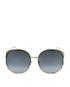 GG Gold Frame Sunglasses, front view