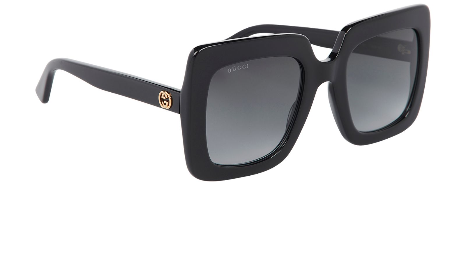 Gucci Oversized Square Sunglasses, &pound;250, Accessories, Black, Side view