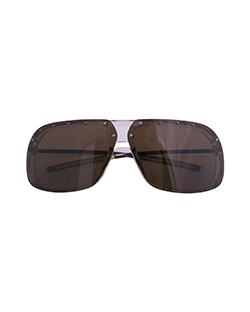 Gucci 2517/S, Rimless Brown Lens, Plastic/Metal Frames, Case + Cloth, 3*