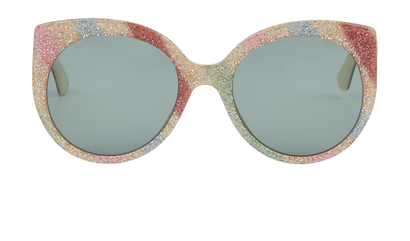 Gucci GG0325S Cat Eye Glitter Sunglasses, front view