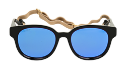 Gucci GG1237S-002 Square Sunglasses, Acetate, Black, C/DB 3*