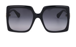 Gucci GG0876S Oversized Square Sunglasses, Acetate, Black, C/DB, 2*