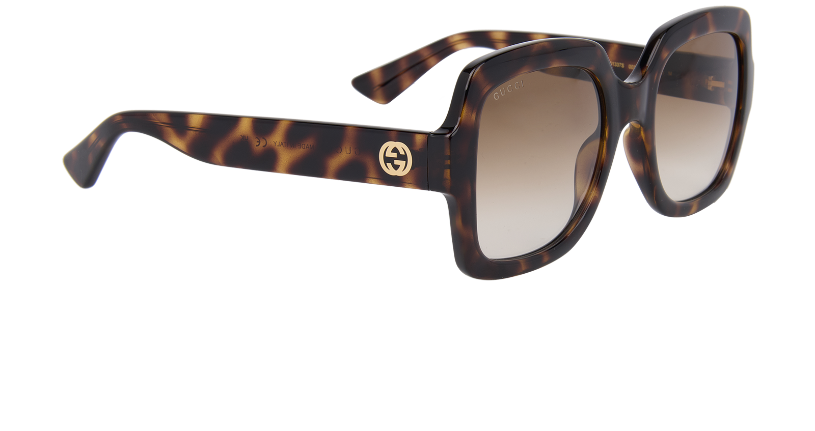 Gucci GG1337S Oversized Sunglasses, &pound;160, Accessories, Brown, Side view