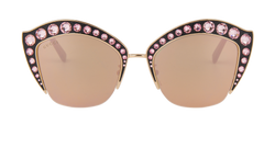 Gucci GG0114S Hollywood Forever Sunglasses, Acetate, Black/Pink, C/DB, 3*