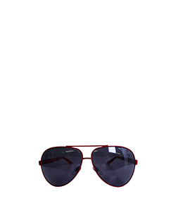 Gucci GG1951/S Aviator Sunglasses, Metal Frame, Red, Case