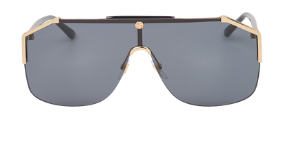 Gucci GG0291S Rimless Sunglasses, &pound;160, Accessories, Black, Front view