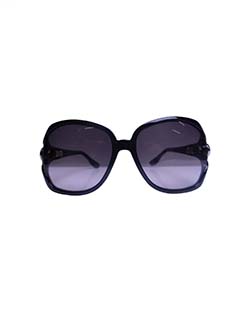 Square Sunglasses, Plastic, Black, S, Case, 2986/S,