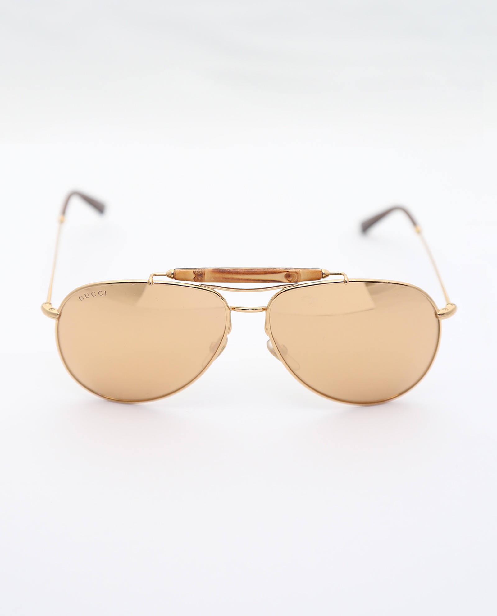 Gucci Gold Plated Aviator Sunglasses with Bamboo GG2235N, Sunglasses -  Designer Exchange | Buy Sell Exchange