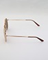 Gucci Gold Plated Aviator Sunglasses with Bamboo GG2235N, side view