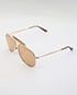 Gucci Gold Plated Aviator Sunglasses with Bamboo GG2235N, other view
