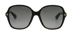 Gucci GG0092S Square Suglasses, Acetate, Black, MII, C/DB, 3*