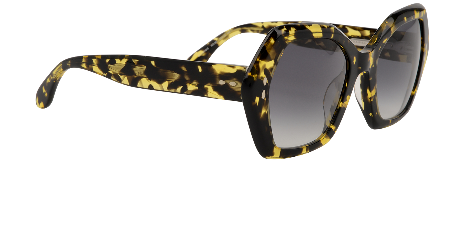 Isabel Marant IM0107/G/S Sunglasses, &pound;90, Accessories, Black/Yellow, Side view