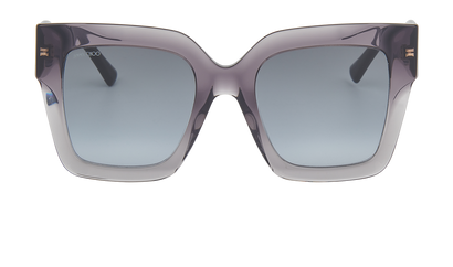 Jimmy Choo Edna Oversized Sunglasses, &pound;110, Accessories, Grey, Front view