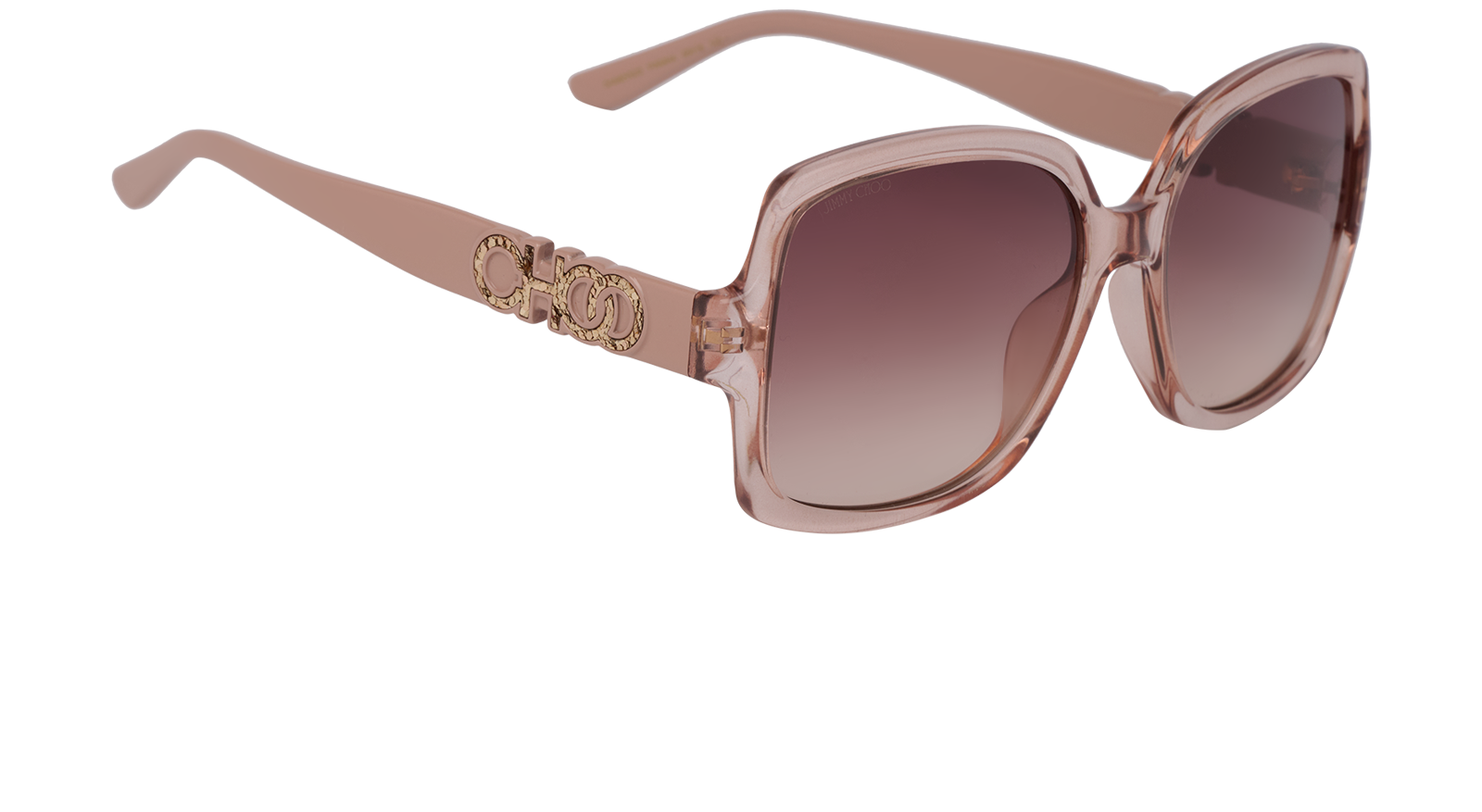 Jimmy Choo Sammi/G/S Square Sunglasses, &pound;150, Accessories, Pink, Side view