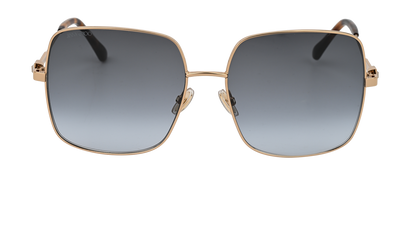 Jimmy Choo LILI/S Square Sunglasses, £150, Accessories, Gold, Front view
