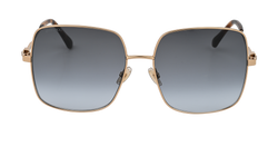 Jimmy Choo LILI/S Square Sunglasses, Metal, Gold, 3*