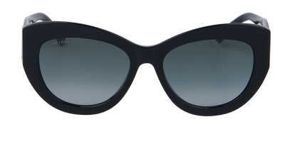 Jimmy Choo Xena/S 8079O Sunglasses, £120, Accessories, Black, Front view