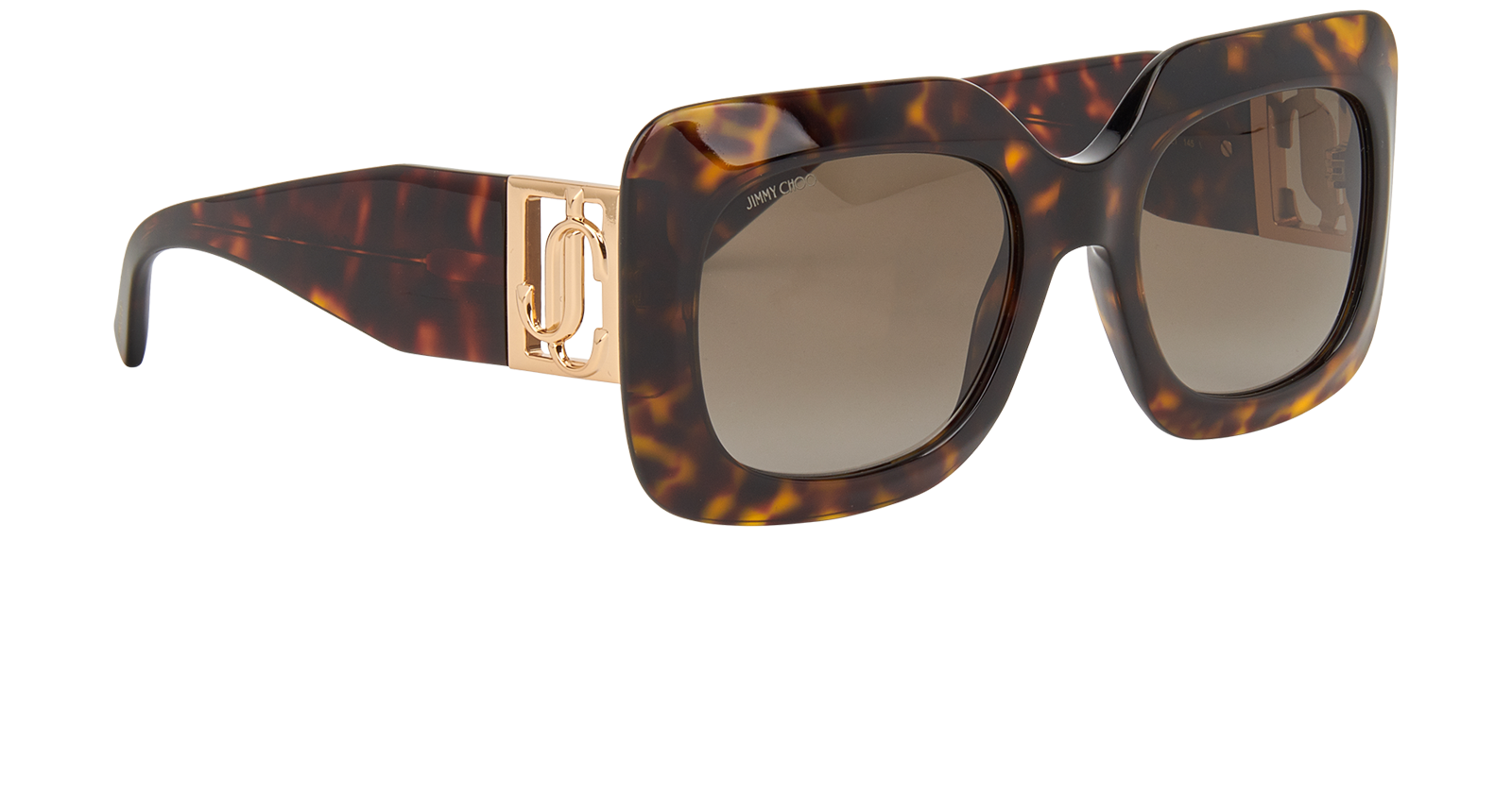 Jimmy Choo GAYAS/S Oversized Sunglasses, &pound;150, Accessories, Brown, Side view