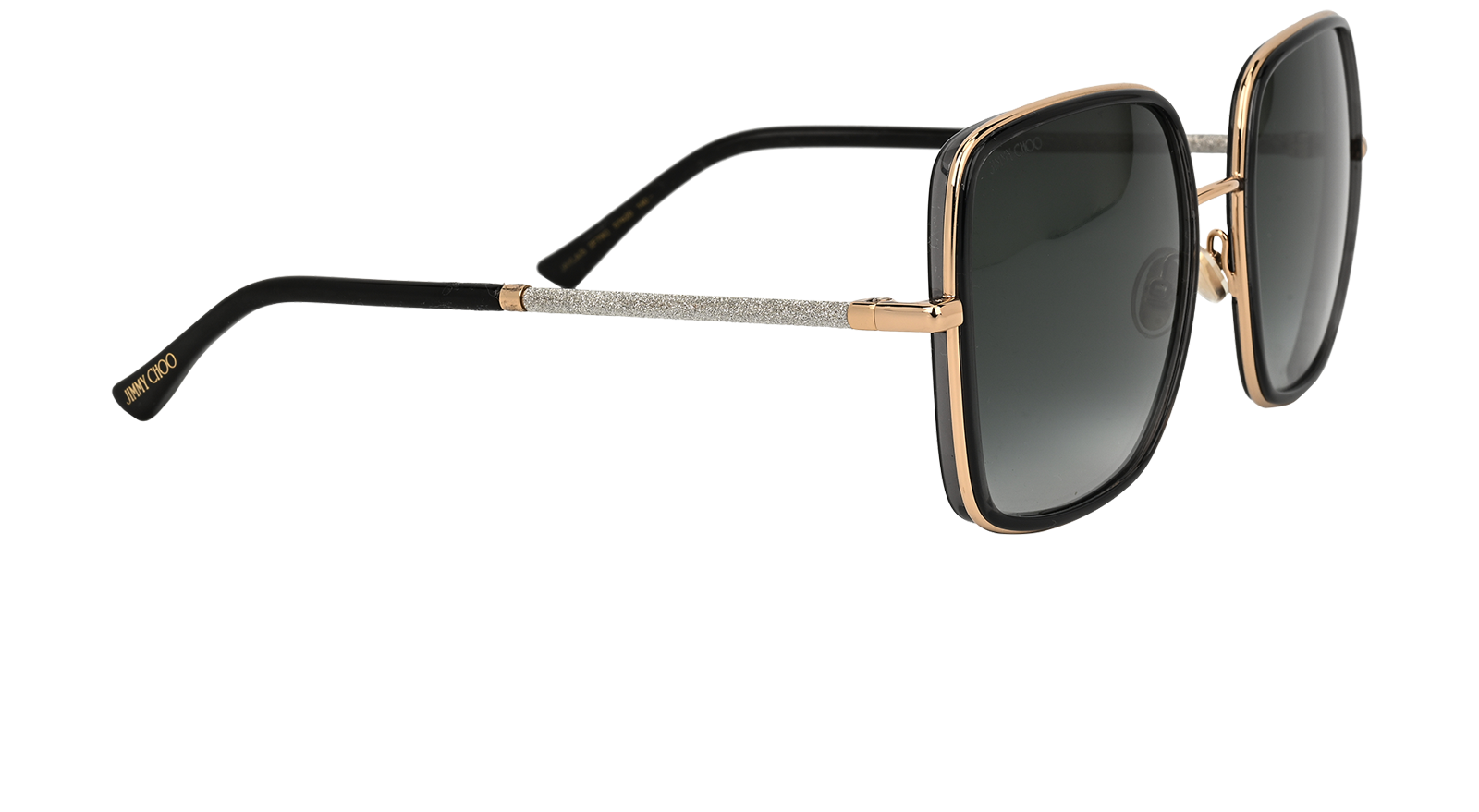 Jimmy Choo JAYLA/S Square Sunglasses, &pound;90, Accessories, Gold, Side view
