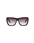 Lanvin Purple Perspex Frame Graduated Lens Sunglasses, front view