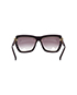 Lanvin Purple Perspex Frame Graduated Lens Sunglasses, back view