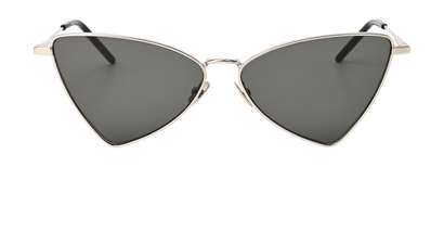 Saint Laurent SL303 Jerry Sunglasses, &pound;120, Accessories, Black/Silver, Front view