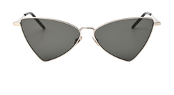 Saint Laurent SL303 Jerry Sunglasses, Metal, Black/Silver, C, 3*